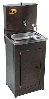 ВИХРЬ 74/4/2 Умывальник дачный ЛЮКС, с подогревом, нержавеющая мойка, цвет медь 74/4/2 Умывальник