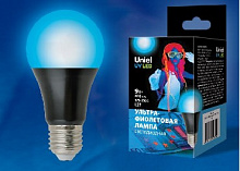 UNIEL (UL-00005855) LED-A60-9W/UVAD/E27/FR PLZ07BK Лампа декоративная светодиодная