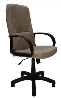 ЯрКресло Кресло Кр37 ТГ ПЛАСТ К31 (ткань Крафт светло-серая) Кресло компьютерное