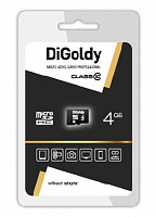 DIGOLDY MicroSDHC 4GB Class10 - б/а Карта памяти