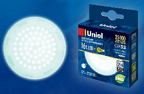 UNIEL (UL-00003725) LED-GX53-16W/NW/GX53/FR PLZ01WH матовая Белый свет 4000K Лампа светодиодная