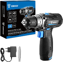 DEKO DKCD12V PRO, 12В, 1x1.5Ач 083-1003 Аккумуляторная дрель-шуруповерт