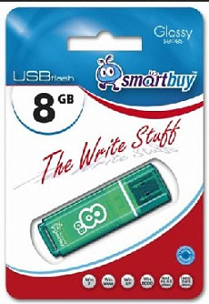 SMARTBUY (SB8GBGS-G) 8GB GLOSSY SERIES GREEN USB флеш