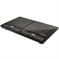 DELTA D-315N 4000Вт, черный: 2-конфороч, 4 пр, LED-дисплей, стеклокерамика, (4)