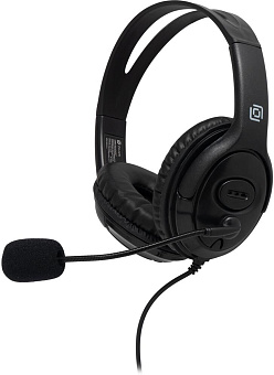 OKLICK Наушники с микрофоном Оклик HS-M400 черный 1.8м накладные оголовье (1532019)