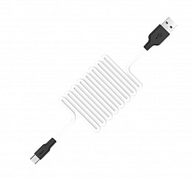HOCO (6957531071402) X21 USB (m) - Type-C (m) 1.0m - белый/черный Кабель