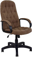 ЯРКРЕСЛА Кресло Кр61 ТГ ПЛАСТ SR28 (ткань коричневая) КомпьютерноеОфисное кресло