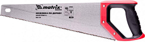 MATRIX Ножовка по дереву, 400 мм, зуб 2D, каленый крупный зуб 5-6 TPI, двухкомпонентная рукоятка Ножовка