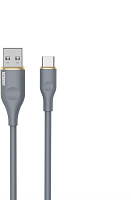 AKSBERRY (6900307820018) X162 Liquid silicone USB-A -Type-C, серый Кабель