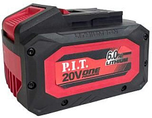 P.I.T. Аккумулятор OnePower PH20-6.0 (20В, 6Ач, Li-Ion, индикация заряда, плата)