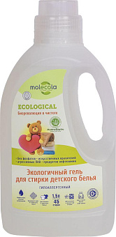 MOLECOLA Гель для стирки детского белья Pure Sensitive 1500 мл, 9097