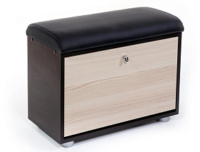 БИТЕЛ МС-1 Венге/Ясень/Черный С-118 (2 кор) Обувница