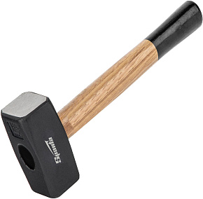 SPARTA Кувалда, 1500 г, кованая головка, деревянная двухцветная рукоятка 10907 Кувалда
