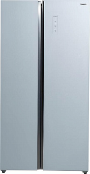 БИРЮСА SBS 541 TWG 541л текстурированное белое стекло Холодильник