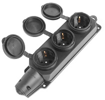 SMARTBUY (SBE-16-3-00-R) розетка, прямая 3-местная Розетка