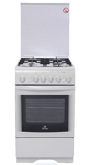 DE LUXE 506040.01Г (916702) бел Плита газовая