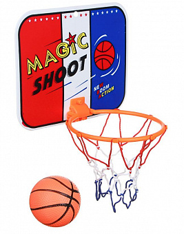 SILAPRO Набор для баскетбола детский (корзина 23х18см, мяч), пластик, ПВХ 134-111