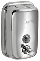 BRIMIX 618 Дозатор жидкого мыла настенный металлический с глазком (2) Дозатор для жидкого мыла