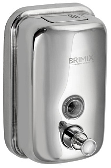 BRIMIX 618 Дозатор жидкого мыла настенный металлический с глазком (2) Дозатор для жидкого мыла