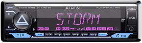AURA STORM-555BT USB/SD-ресивер 4*51w FLAC USB BT 3RCA 2-ZONE RGB ДУ Автомагнитола