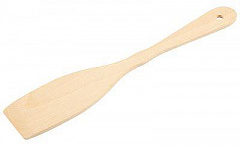 MALLONY Лопатка деревянная для тефлоновой посуды Фигурная (бук) 28,5 см