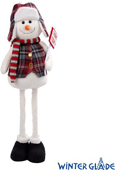 WINTER GLADE Фигурка Снеговик 90 см на телескопических ногах F4190 Фигурка Снеговик