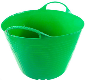 СИБРТЕХ Ведро гибкое сверхпрочное, 40 л, зеленое 67506 Ведро