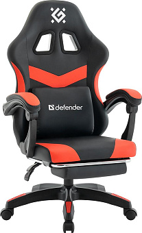 DEFENDER (64812) Runa PRO Черн/крас, PU, класс2 Кресло