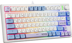 DEFENDER (45318) Novis GK-318 RU,белый/голубой Клавиатура