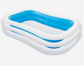 INTEX 56483NP INTEX Бассейн надувной 262х175х56см.Прямоугольный.Семейный бассейн (в коробке) Новинка. Арт. 56483NP