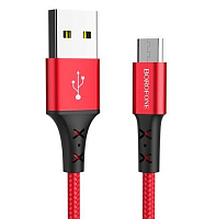 BOROFONE (6931474700803) BX20 USB-microUSB 2A 1M - красный Кабель microUSB