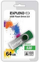 EXPLOYD 64GB 530 зеленый [EX064GB530-G] USB флэш-накопитель