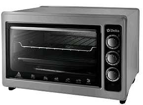 DELTA D-0124 gray 37л Духовка электрическая