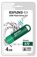 EXPLOYD 4GB 570 зеленый [EX-4GB-570-Green] USB флэш-накопитель
