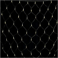 FUNRAY Cетка ML-320WW, 3*2м, 320 LED, тепл.белый, IP20, прозрачный шнур 2м LED гирлянда