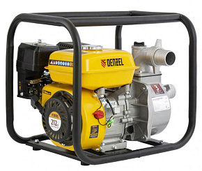 DENZEL Мотопомпа бензиновая для чистой воды PX-50, 7 л.с., 2", 600 л/мин, глуб 8 м,напор 30 м 99201 Мотопомпа