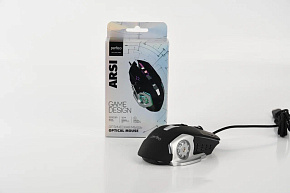 PERFEO (PF_B3412) "ARSI" чёрный/серебро Мышь