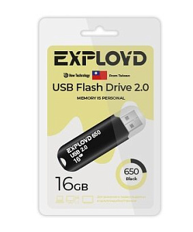 EXPLOYD EX-16GB-650-Black USB флэш-накопитель