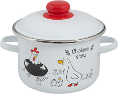 FOOD ATELIER 1RD161M Chickens?stories эмал цил 2,0л Кастрюля