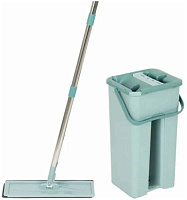РЫЖИЙ КОТ Швабра для пола с насадкой из микрофибры и ведром Clean hands beige Швабра