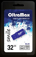 OLTRAMAX 32GB Smile USB2.0 синий [OM 032GB Smile Bl] USB флэш-накопитель