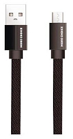 More choice (4627151194462) K20m Дата-кабель USB 2.1A для micro плоский USB - 1м Black Кабель