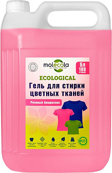 MOLECOLA Гель для стирки цветных тканей Розовый Амариллис 5000 мл, 71041 Гель для стирки
