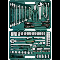 JONNESWAY S04H624101SA (S04H624101SA18) Набор инструмента универсальный 1/4", 1/2"DR, 101 предмет Набор инструмента