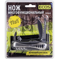 ЭКОС Нож многофункциональный т.м. ECOS SR083 12 в 1 металлик 325131 Нож многофункциональный