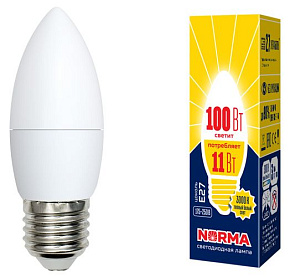 VOLPE (UL-00003815) LED-C37-11W/WW/E27/FR/NR картон ЭЛЕКТРИКА