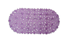 РЫЖИЙ КОТ Коврик ПВХ для ванной "Камешки", сиреневый (008623) Коврик ПВХ для ванной