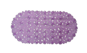 РЫЖИЙ КОТ Коврик ПВХ для ванной "Камешки", сиреневый (008623) Коврик ПВХ для ванной