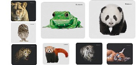 DEFENDER (50803) WILD ANIMAL - 8 видов ассортимент Коврик для мыши