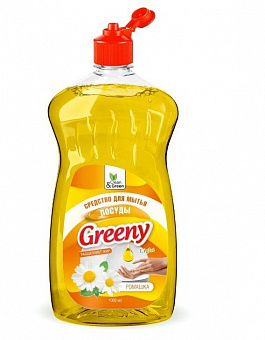 CLEAN&GREEN CG8157 Greeny Light 1000 мл. Ромашка Средство для мытья посуды